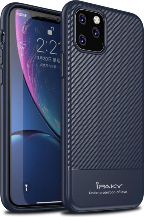 Actual product image iPaky Silicone Case Carbon Look (Apple iPhone 11 Pro)