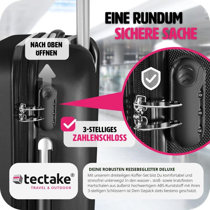 Actual product image tectake Hard case set (95 l, M (50 - 90l), L (90 - 115l))