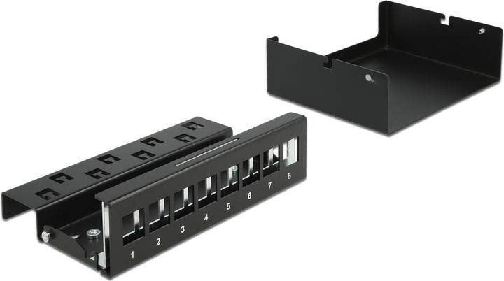 Actual product image Delock Keystone patch panel 8 port black