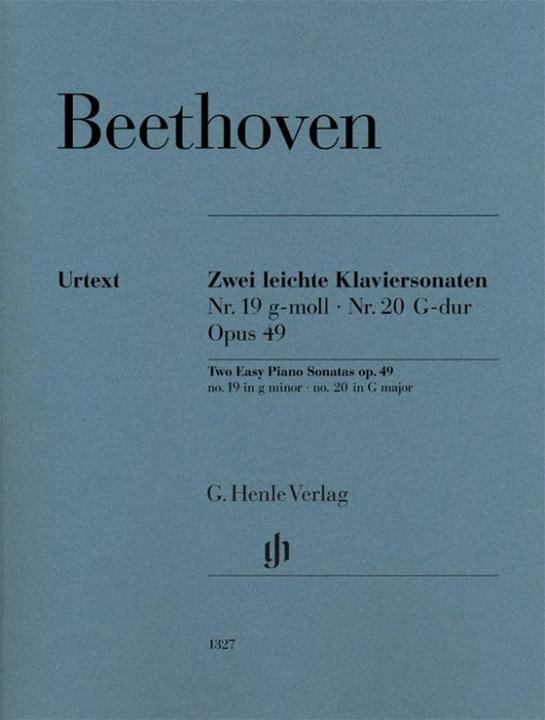 Actual product image Two Easy Piano Sonatas no. 19 and no. 20 g minor and G major op. 49 no. 1 and no. 2 (French, English, Ludwig van Beethoven, Norbert Gertsch, Murray Perahia, 2019)