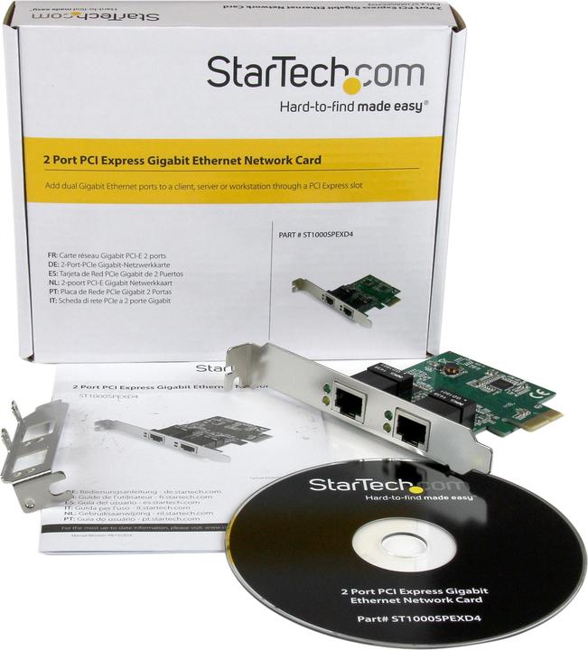 Produktbild StarTech 2port 1 Gbps Pcie Ethernet (PCI-E x1)