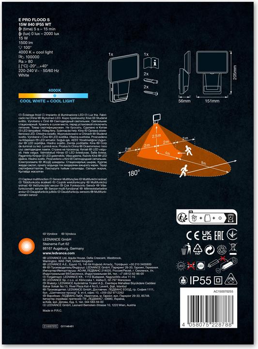 Produktbild Ledvance Endura Pro Flood Sensor (1500 lm, IP55)