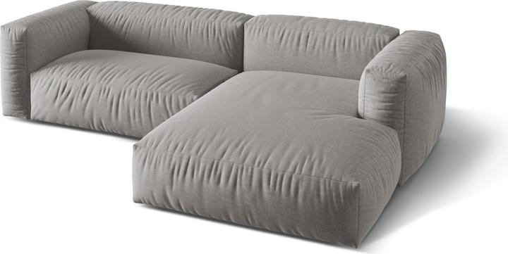 Actual product image Micadoni Modular Right Corner Sofa, "Martina", 2 Seats, 283x176x75 Made in Europe (Corner sofa)