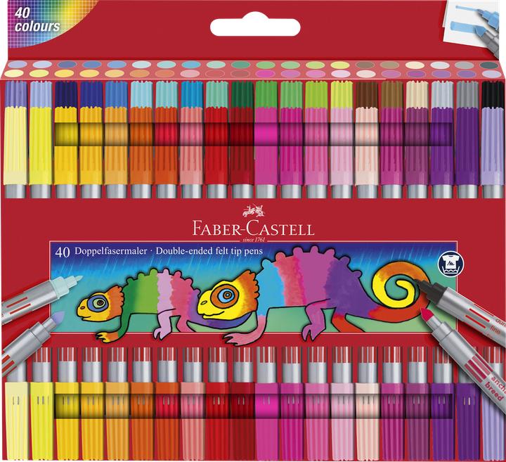 Faber-Castell Doppelfasermaler (Mehrfarbig, 40 x)