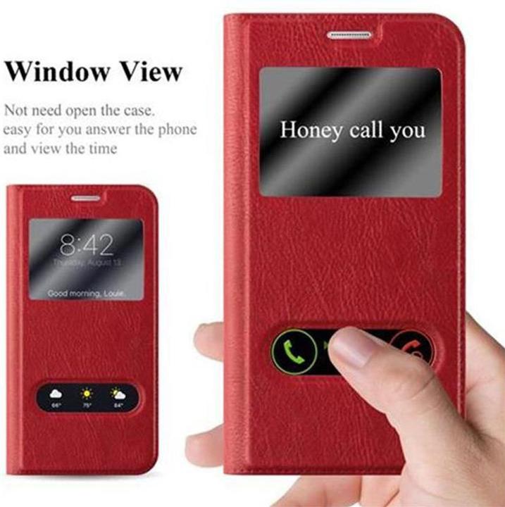 Produktbild Cadorabo Book mit View Doppelfenster Cover (Samsung Galaxy S6)