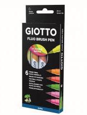 Produktbild Giotto Fluo Brush Pen (Mehrfarbig, 6 x)