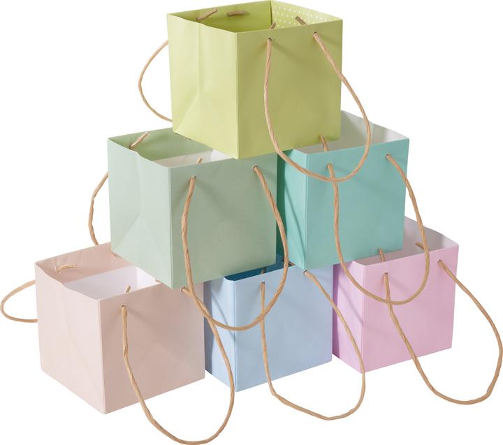 Image du produit VBS Sacs en papier "Pastel", set de 6, 10,5cm (Coffret cadeau, 6 x)
