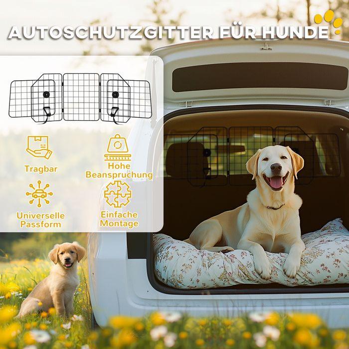 Produktbild Swisshandel24 Hundeschutzgitter Kofferraumgitter Hundegitter Trenngitter verstellbar Stahl (Hund)