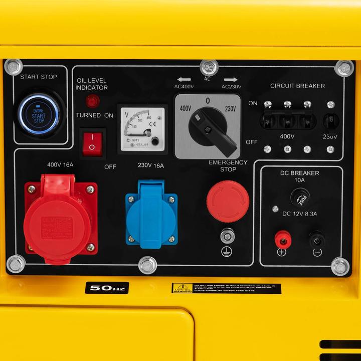 Produktbild MSW Notstromaggregat Diesel Stromerzeuger 4250/5000 W 16 L 240/400 V AVR Euro 5 (5000 W, 16 l)