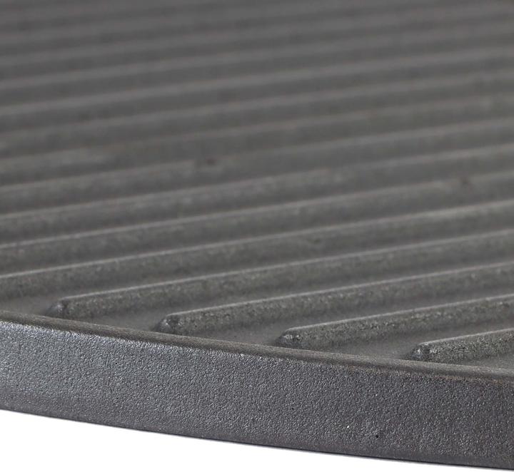 Image du produit Wiltec 2x Gusseisen Grillplatte 46,7x22,8x1,5cm Grill Platte Grillzubehör BBQ