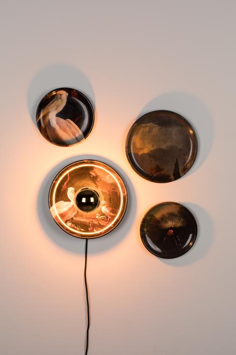 Produktbild Bold Monkey No Food Here wall lamp (set of 4) birds (E27)