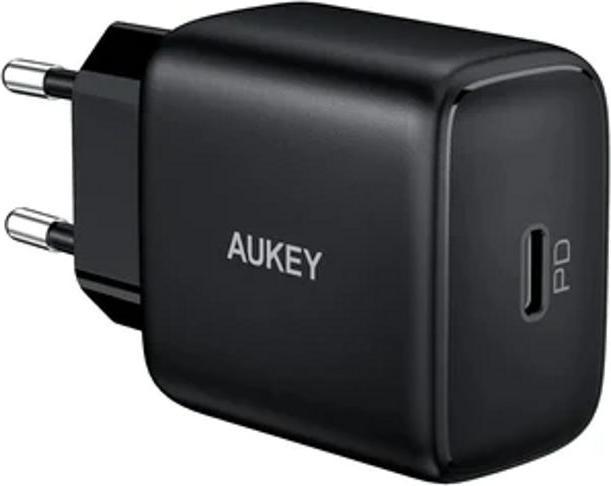 Produktbild Aukey Wall Charger with Quick Charge PD, 25W, USB-C - Black (25 W)