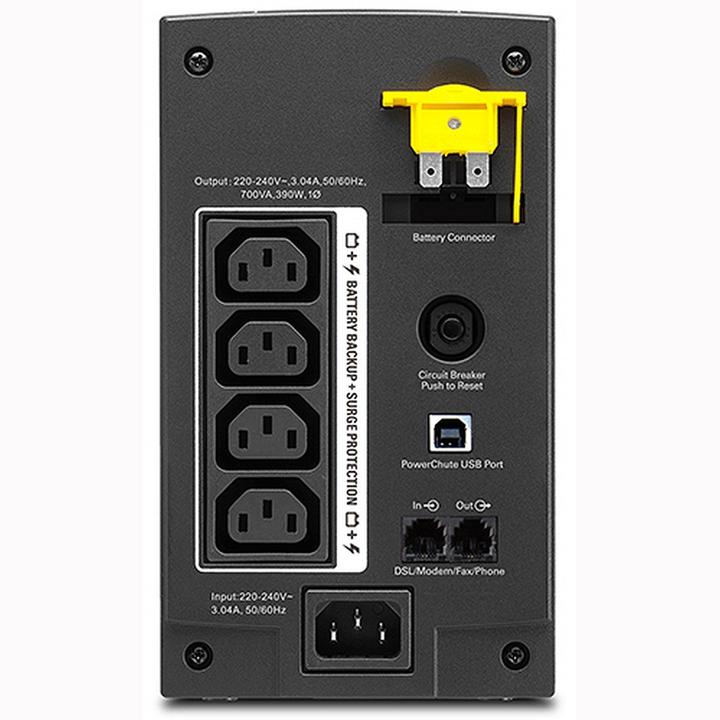 Image du produit APC Back-UPS AVR, IEC (700 VA, 390 W, Line-interactive Onduleur)