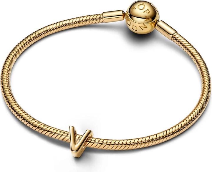 Image du produit Pandora Alphabet-Mini-Charm: Ihre Persönliche Botschaft (Métal, Plaqué or)