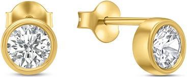 Brilio Silver - Minimalist gold-plated earrings EA323Y