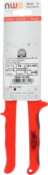 Produktbild NWS Hebelblechschere Geeignet für (250 mm)