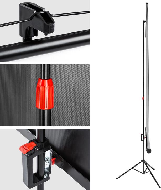 Produktbild tectake Stativ Beamer Leinwand (84.25", 1:1)