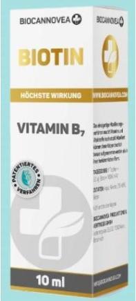 Produktbild Biocannovea Biotin Vitamin B7 (1 Stück, Tropfen, 52 g)