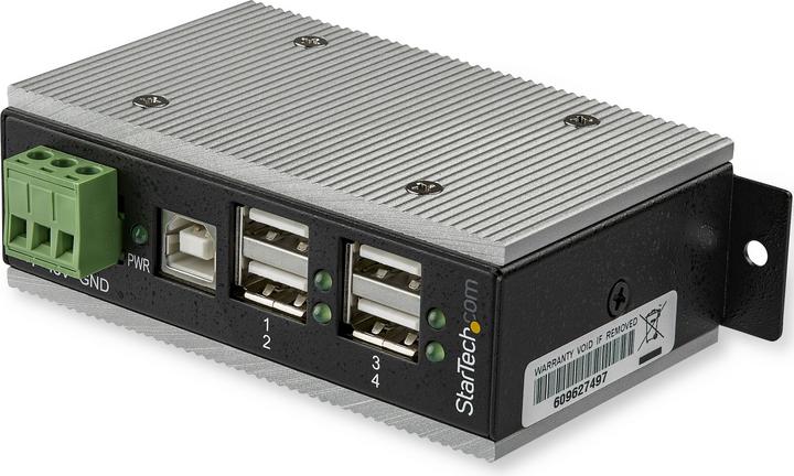 Produktbild StarTech 4-Port Industrial USB Hub - USB 2.0 - 15 (USB-B, 4 Ports)