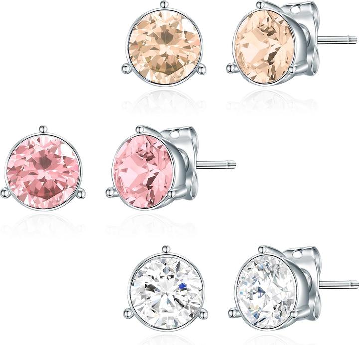 Lulu & Jane Damen Metall-Legierung verziert mit Kristallen von Swarovski® silber - 29087 (Metall-Legierung)