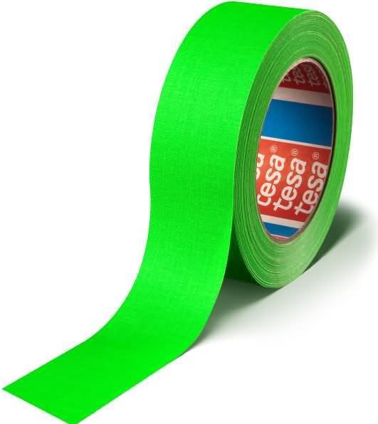 Produktbild tesa Gewebeband Neon-Gruen 25m:19mm (19 mm)