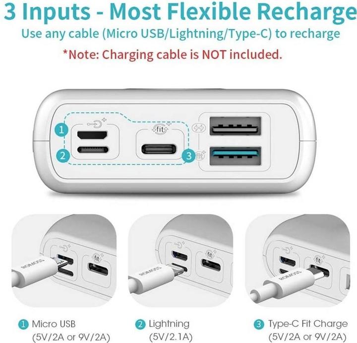 Actual product image Romoss SW20 (20000 mAh, 74 Wh)