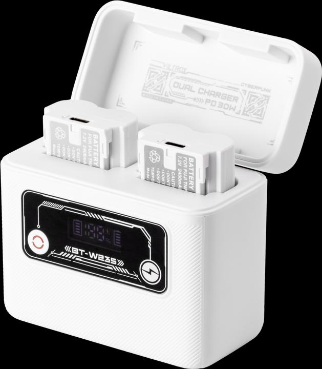 Actual product image Viltrox Camera Battery Charging Case Power Bank for Fuji NP W235 (Camera battery charger)