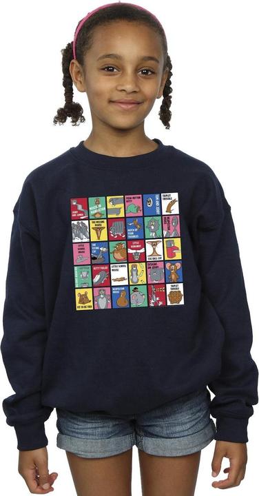 Produktbild Tom & Jerry Grid Squares Sweatshirt Mädchen (128)