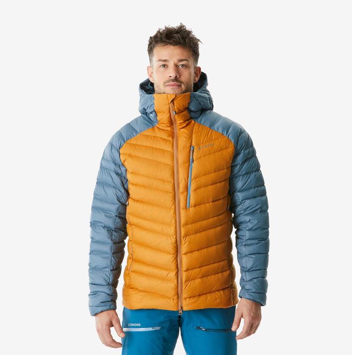 Simond Men’s mountaineering down jacket Ochre - Grey