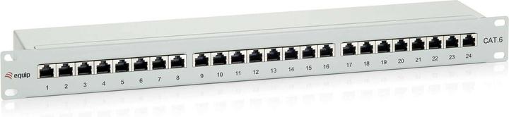 equip Pannello patch 19": 24 porte, 1U, grigio