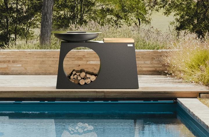 Image du produit OnFire îlot de cuisson BBQ peint par poudrage noir (171 cm)