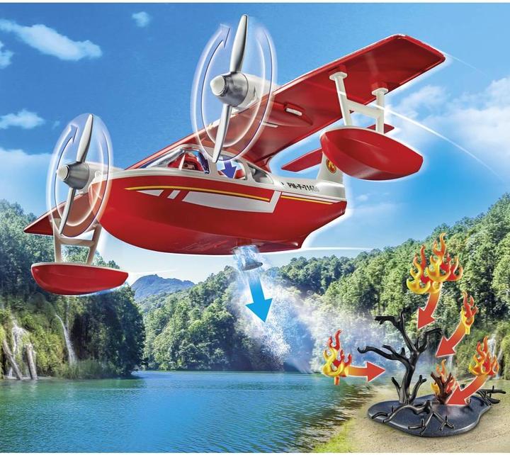 Actual product image Playmobil Fire-fighting aircraft with extinguishing function (71463)