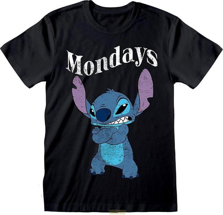Actual product image Heroes Inc Lilo & Stitch T-Shirt Stitch Mondays Black Grösse M (M)