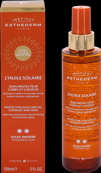 Actual product image Institut Esthederm L'Huile Solaire Modéré (Suntan oil, 150 ml)