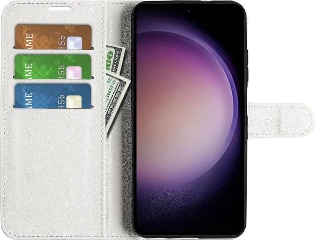 Actual product image MU Classic Litchi Leather Bookcover Series (Samsung Galaxy S23 FE)