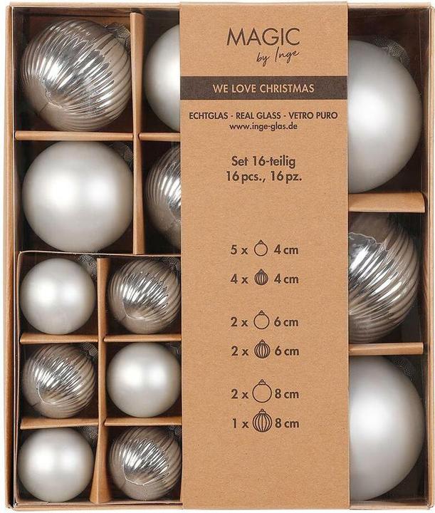 Image du produit Inge’s Glas Christmas Decor Boule de Noël (16 -pièce)