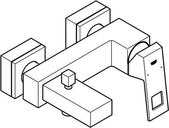 Produktbild Grohe Eurocube Einhand-Wannenbatterie