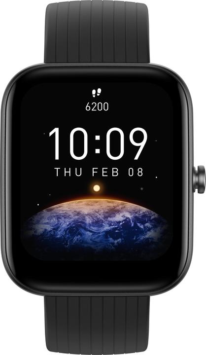 Actual product image Zepp A2171 Bip 3 Pro Black Extra large 4.29cm 1.69inch touch screen 14 days of battery life 5ATM (44.12 mm)