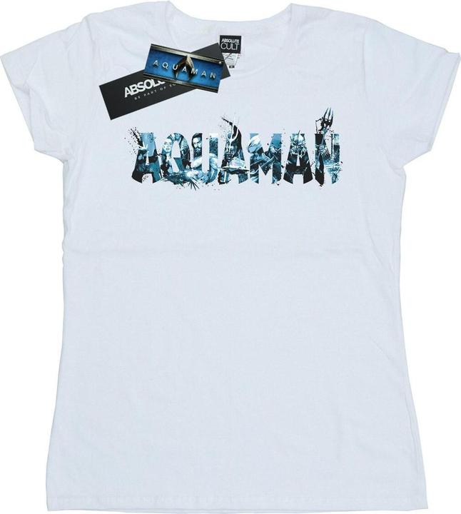 Aquaman Text Logo TShirt (S)