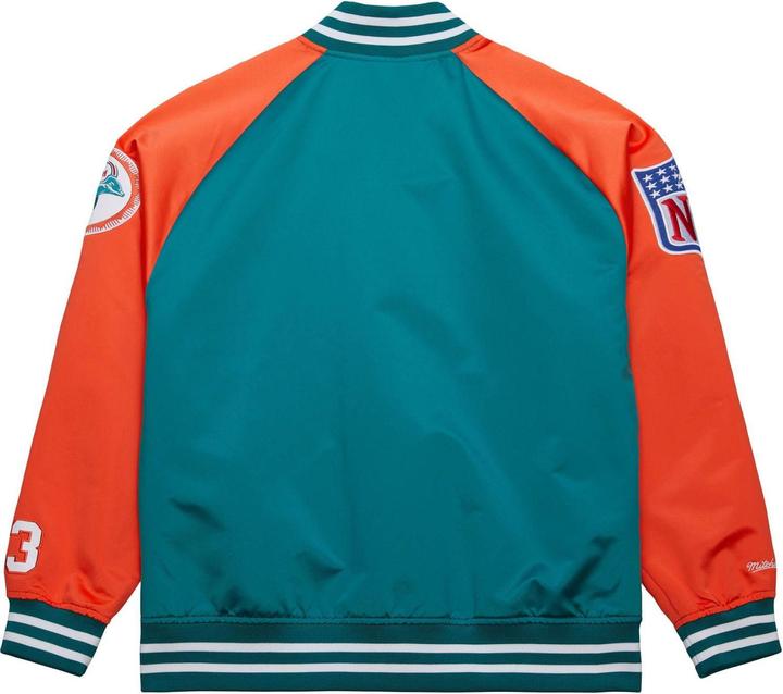 Immagine prodotto Mitchell & Ness M&N Giacca in raso leggero - Miami Dolphins Dan Marino - L (L)