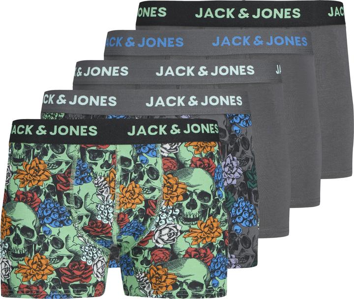 Jack & Jones Jacmason Skull Trunks 5 Pack Styd (XL, 5er Pack)