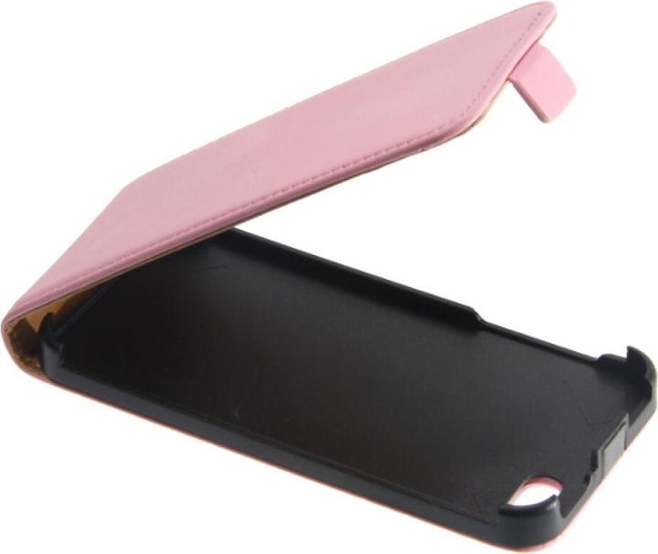 Produktbild OEM Slim Leder Flip Case für iPhone 5, 5SE rosa (Apple iPhone 5, Apple iPhone SE)