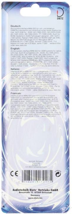 Produktbild Dietz Aktivinterface VW/AUDI MINI-ISO