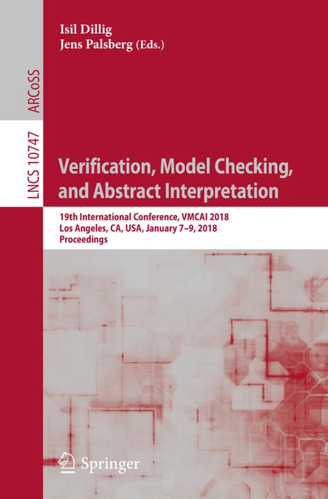 Actual product image Verification, Model Checking, and Abstract Interpretation (Jens Palsberg, Isil Dillig, 2018)