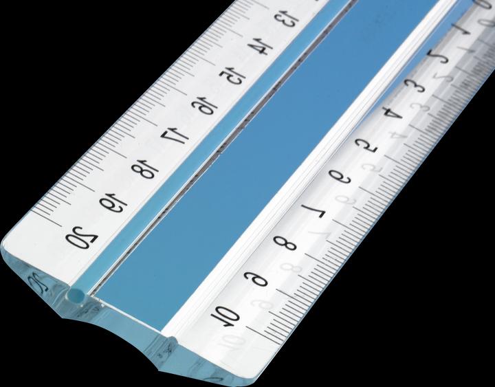 Actual product image Linex S20MM Super ruler blue (20 cm)