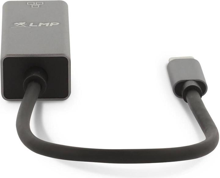 Image du produit LMP Adaptateur USB-C vers Gigabit Ethernet, gris (USB-C, RJ45 (1x))