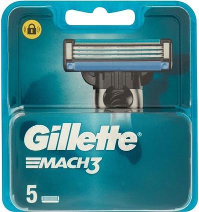 Procter & Gamble Gillette Mach3 Rasierklingen für Männer 5er Pack (5 x)
