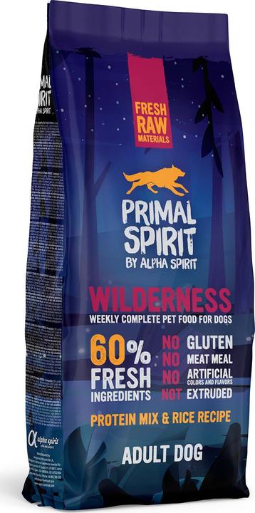 Immagine prodotto Alpha Spirit PRIMAL Wilderness Adult Dog cibo umido per cani 12kg (Adulto, 1 pz., 12000 g)