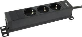 Image du produit equip Bâti de prises 1 U 3gang Schuko avec 1,8m de câble (3 x, 1.50 m)