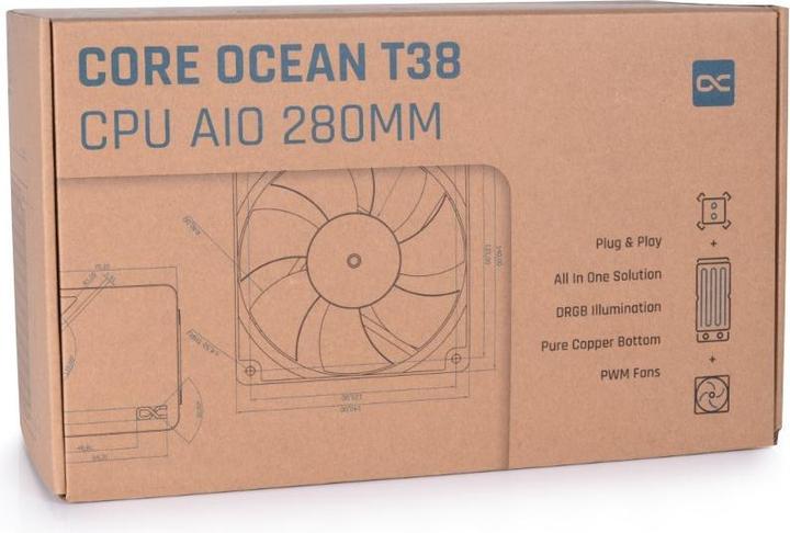 Produktbild Alphacool Corea Ocean T38 280mm CPU Digital Komplett-Wasserkühlung
